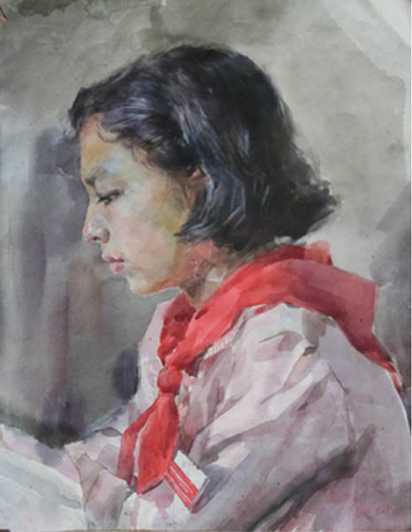 「소년단원」. 리쾌대, 1959, 29.2×38cm. [사진 제공 – 이양재]