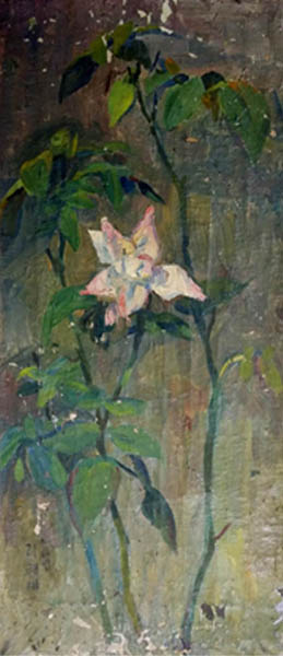 「꽃」③. 리쾌대, 1956년, 유화. [사진 제공 – 이양재]