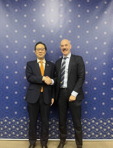 이준일 외교부 한반도정책국장, 세스 베일리(Seth Bailey) 미국 국무부 대북특별부대표를 수석대표로 ‘제7차 북한 사이버 위협 대응 실무그룹 회의’가 5,6일 이틀간의 일정으로 서울에서 개최되고 있다. [사진 제공 - 외교부]