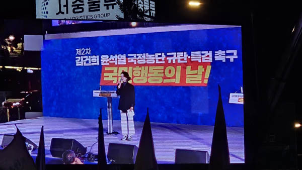 안귀령 더불어민주당 도봉갑지역위원장이 사회를 맡았다. [사진 - 통일뉴스 하태한 통신원]