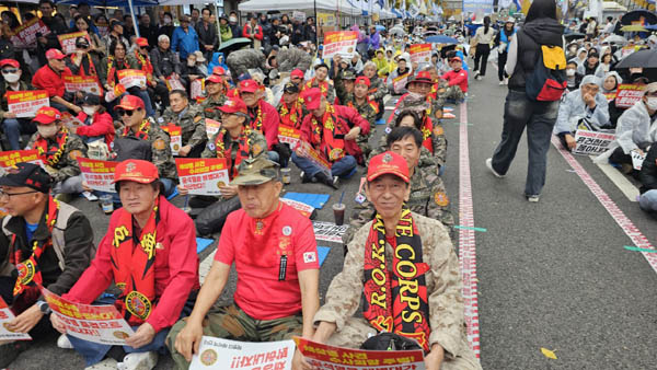 해병전우회도 자리잡았다. [사진 - 통일뉴스 하태한 통신원]