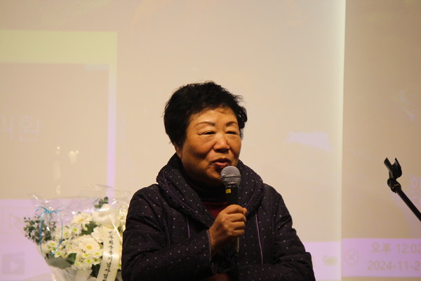 박순희 민조노총 지도위원 [사진-통일뉴스 이승현 기자]