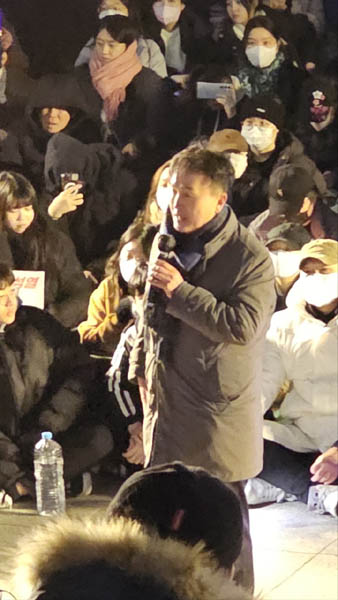 경찰 민주화에 앞장섰던 류상영 전 총경도 발언에 나섰다. [사진 - 통일뉴스 하태한 통신원]