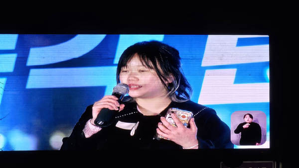 시민자유발언이 이어졌다. [사진 - 통일뉴스 하태한 통신원]