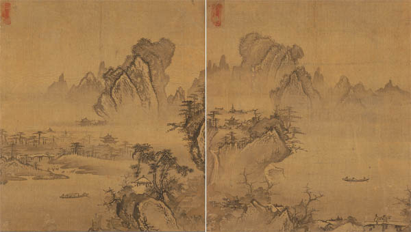 왼쪽부터 ①산시청람 ②연사모종 [사진 제공 – 이양재]