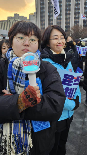 진보당 김재연 상임대표(오른쪽). [사진 - 통일뉴스 하태한 통신원]