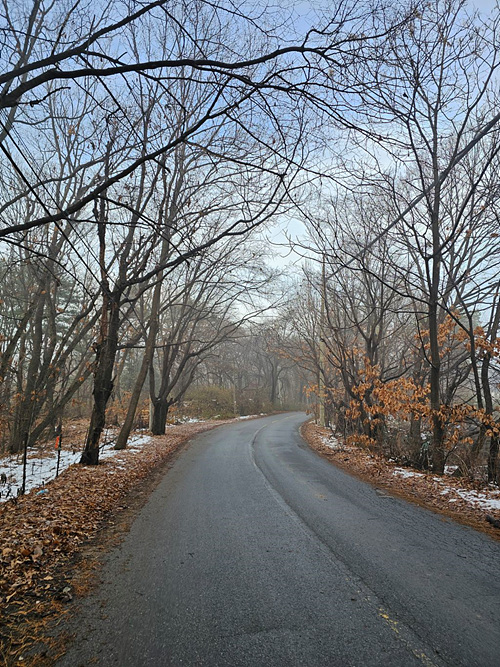 포장도로도 지나고 [사진제공-통일뉴스백두대간종주대]