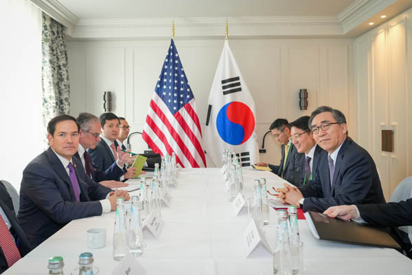 조태열 외교부 장관은 15일 오전 뮌헨에서 마르코 루비오(Marco Rubio) 미국 국무장관과 한미 외교장관회담을 가졌다. [사진 제공 - 외교부]