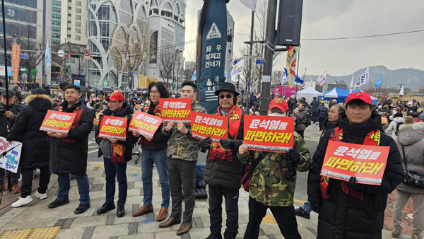 해병대 예비역들. [사진 - 통일뉴스 하태한 통신원]