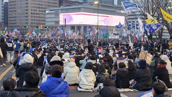 집회장 풍경. [사진 - 통일뉴스 하태한 통신원]