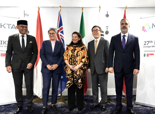 남아공 요하네스버그에서 개최중인 G20 외교장관회의 계기에 20일 ‘제27차 믹타(MIKTA) 외교장관회의’가 열렸다. [사진 제공 - 외교부]
