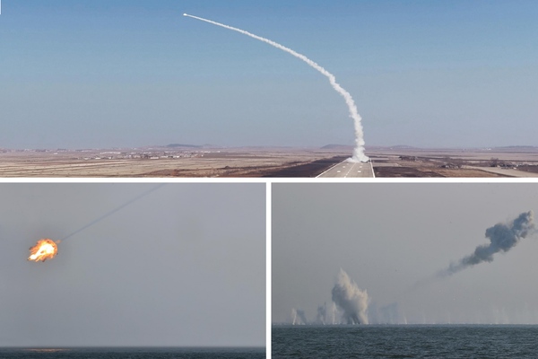 북은 시험발사 결과  지대공 방공미사일의 전투적 속응성이 우월하고 전반적인 무기체계의 신뢰가 대단이 높다고 평가했다. [사진-노동신문]