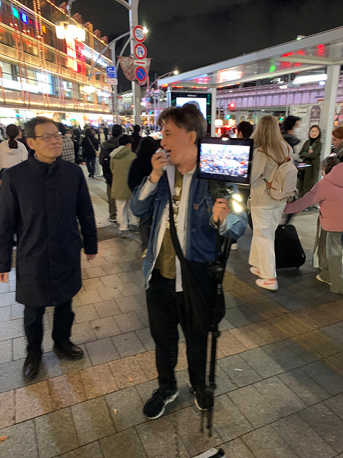 니시다 PK방송국 이사. [사진-통일뉴스 박명철 통신원]