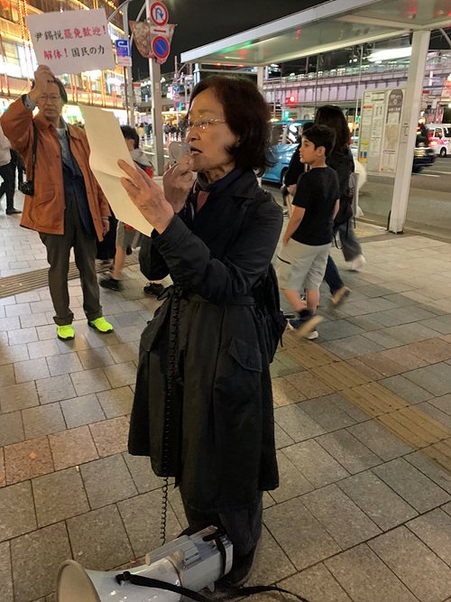 김지영 민주여성회 회장. [사진-통일뉴스 박명철 통신원]