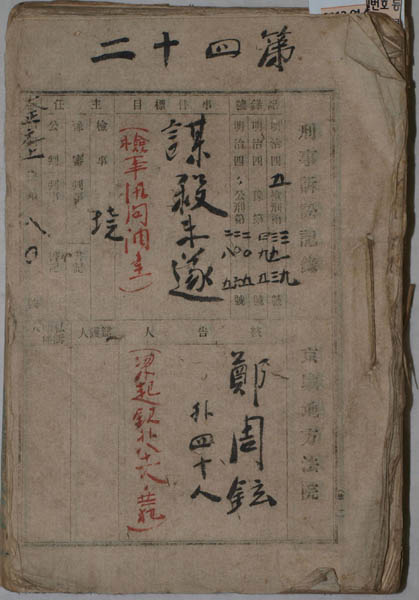 「105인 사건 검사 조서」, 1911년, 원본, 필자 소장. [사진 제공 - 이양재]
