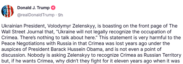 [사진 갈무리-트루스소셜 트럼프 계정]