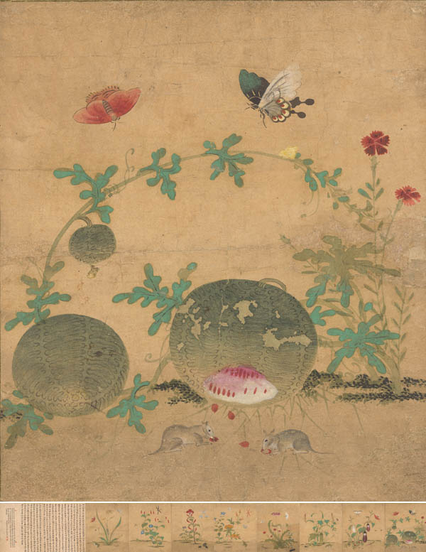 「신사임당초충도(申師任堂筆草蟲圖)」 8곡병, 국립중앙박물관 소장. [사진 제공 – 이양재]