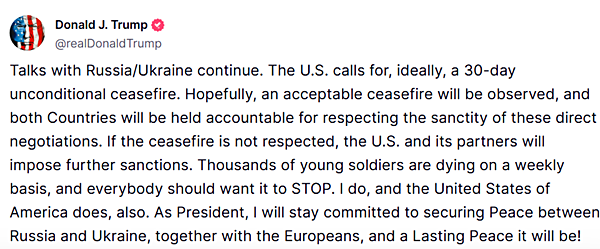 [사진 갈무리-트루스소셜 트럼프 계정]