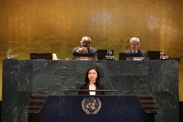 탈북민 김은주와 강규리는 북한 인권 침해 실상에 대한 생생한 경험을 증언했다. [사진 제공 - 외교부]