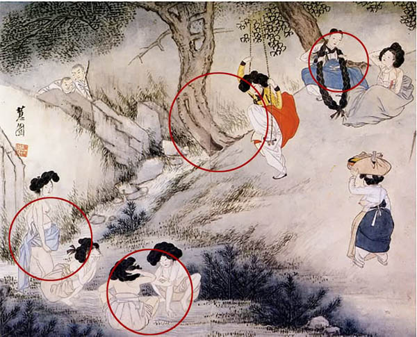 그림 속의 여성은 강력한 음기를 발산하고 있다. 그 음기는 남성의 성적 욕망을 일으킨다. 욕망의 시대를 표현한 것이다. [사진 제공 - 심규섭]