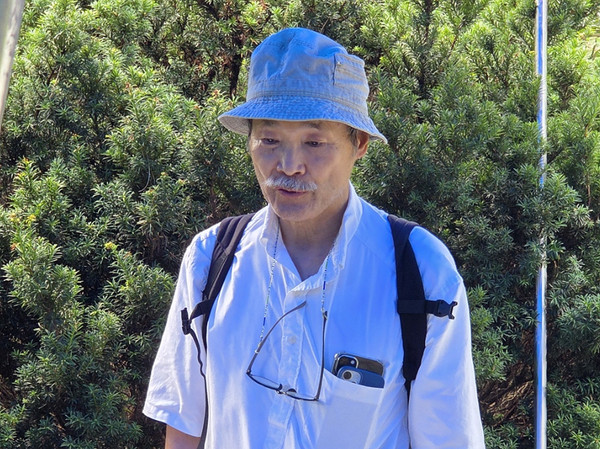 추도사를 하는 재일한국양심수동호회 이동석 선생. [사진-통일뉴스 이창훈 통신원]