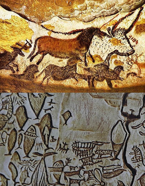 원시 벽화에는 풍요와 다산을 기원하는 형상이 그려져 있다. 그림은 욕망의 시각화를 통해 현실로 만드는 매개이다. [사진 제공 - 심규섭]