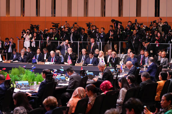 박윤주 외교부 제1차관은 11일 오전 제15차 동아시아정상회의(EAS) 외교장관회의에 참석했다. [사진 제공 - 외교부]