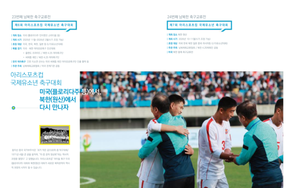 올해 말과 내년 각각 미국 플로리다와 원산에서 진행할 아리스포츠컵 국제유소년 축구대회 계획 [사진-김경성 제공]