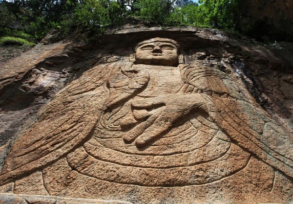 금강산 묘길상 마애불. [사진-노동신문 갈무리]