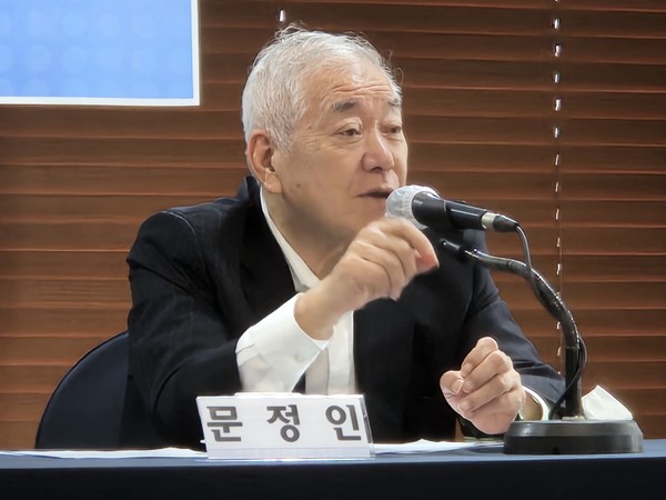 문정인 한겨레통일문화재단 이사장 [사진-통일뉴스 이승현 기자]