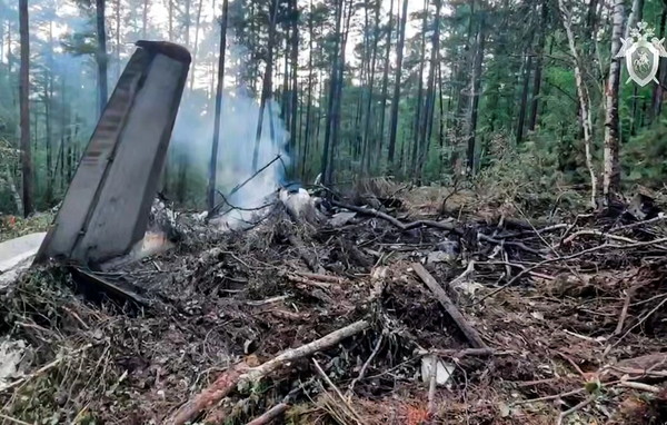 러시아 극동 아무르주에서 발생한 여객기 추락 현장 [사진-러시아연방 조사위원회]