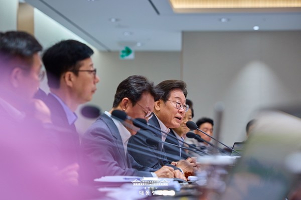 29일 국무회의를 주재한 이 대통령. [사진-대통령실]