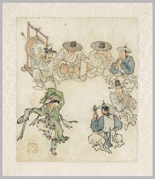 단원 김홍도/백성의 노래/종이에 엷은 채색/27cm×22.7cm/보물 제527호/조선후기/국립중앙박물관 소장. [사진 제공 - 심규섭]