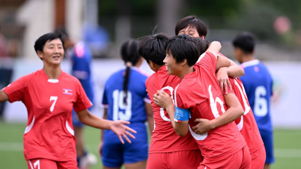 지난 10일 부탄 수도 팀부에서 열린 A조 예선경기에서 네판을 11-0으로 이긴 북한 여자축구팀이 'AFC U-20 여자 아시안컵' 본선진출을 확정했다. [사진-아시아축구연맹]
