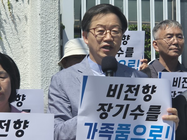 한국기독교교회협의회 화해와 통일위원회 위원장인 송병구 목사 [사진-통일뉴스 이승현 기자]