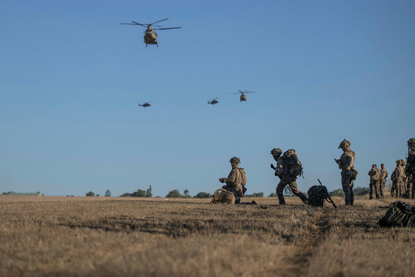 지난달 중순부터 8월 4일까지 호주 일대에서 진행된 '탤리스먼 세이버'(Talisman Sabre) 훈련 모습 [사진-호주 국방부]