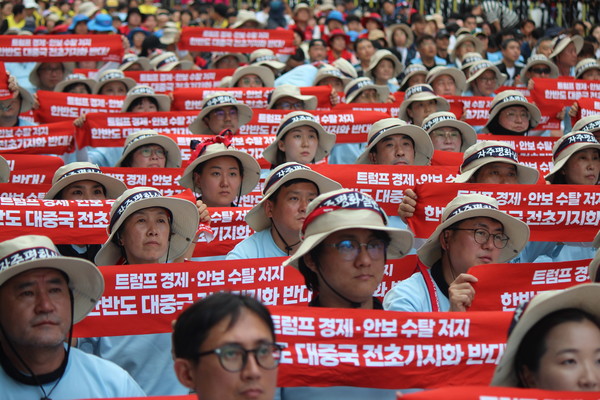 '8.15전국노동자대회-내란세력 완전청산! 미국의 경제·안보 수탈 저지!' [사진-통일뉴스 이승현 기자]