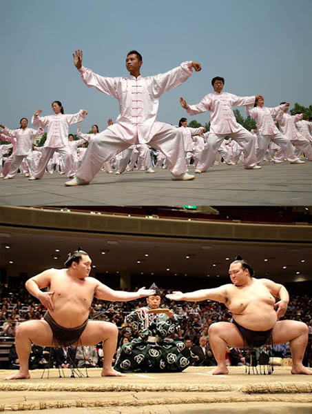 가까운 나라인 중국의 태극권이나 일본의 스모는 씨름과 아무 관련이 없다. [사진 제공 - 심규섭]