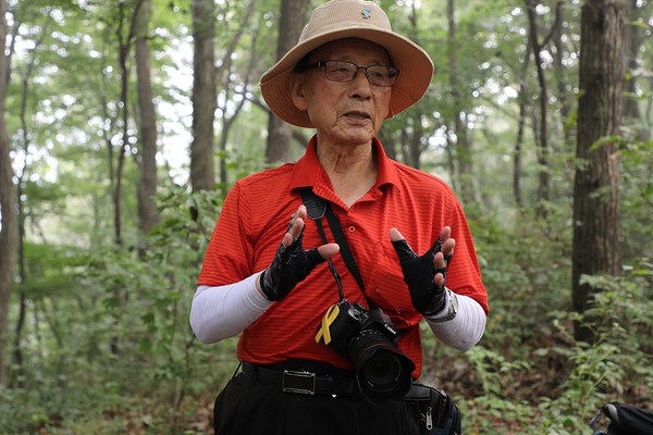 소년빨치산 김영승 선생이 당시 불갑산 빨치산 투쟁을 생생히 증언하고 있다. [사진제공-615산악회]