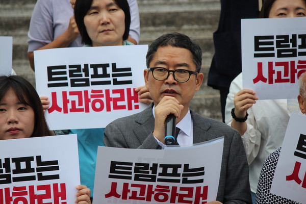 윤복남 민주사회를위한변호사모임 회장 [사진-통일뉴스 이승현 기자]