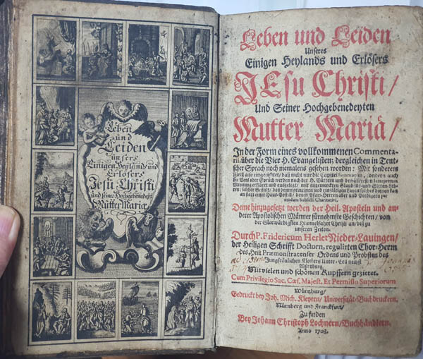 『JESUS CHRIST』(독일어), 예수 그리스도, 1708년. [사진 제공 – 이양재]