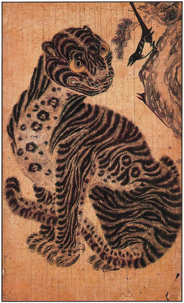 줄무늬 호랑이를 중심으로 표범을 결합했다. 세상에 없었던 하이브리드(hybrid) 호랑이가 탄생한 것이다. 효율을 추구하는 대중문화의 특성이 반영된 결과이다. [사진 제공 – 심규섭]