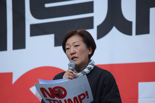 이은정 전국여성연대 상임대표 [사진-통일뉴스 이승현 기자]