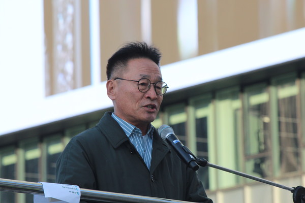 김재하 전국민중행동 공동대표 [사진-통일뉴스 이승현 기자]