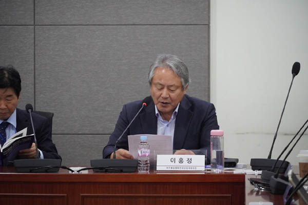 이홍정 자주통일평화연대 상임의장이 인사말을 했다. [사진 - 통일뉴스 황남순 통신원]