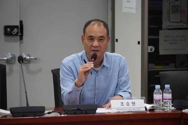 조승현 평화와통일을여는사람들 평화군축팀장은 전략적유연성의 불법성을 지적했다. [사진 - 통일뉴스 황남순 통신원]