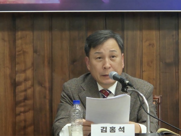 김홍석 전 국방대 총장 [사진-통일뉴스 이승현 기자]