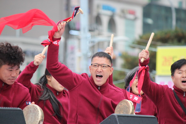 풍물문선대 굥연 [사진-통일뉴스 이승현 기자]