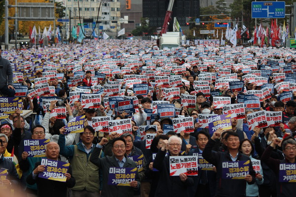 모든 노동자의 노동기본권 쟁취! [사진-통일뉴스 이승현 기자]