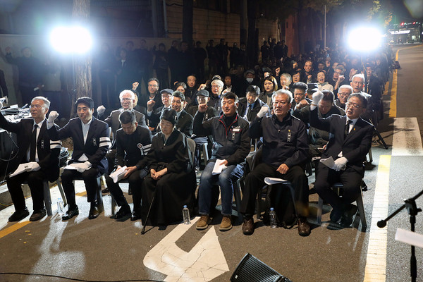 ‘빈민의 벗·통일애국투사 노수희 선생 시민사회장’이 진행되고 있다. [사진-통일뉴스 김래곤 통신원]